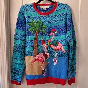 Jolly Sweaters Ugly Christmas Sweater Medium  with Working Lights